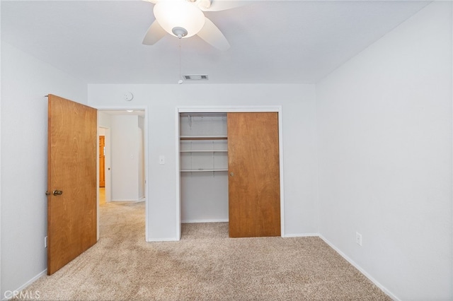 50128 Deer Meadow Way, Oakhurst, CA 93644 - unfurnished bedroom featuring carpet, a closet, and ceiling fan