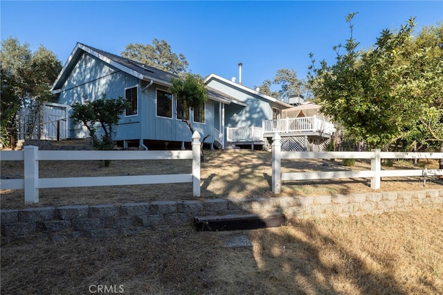 50128 Deer Meadow Way, Oakhurst, CA 93644 - view of front facade featuring a deck