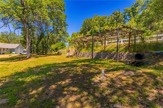 50128 Deer Meadow Way, Oakhurst, CA 93644 - view of green lawn with a pergola