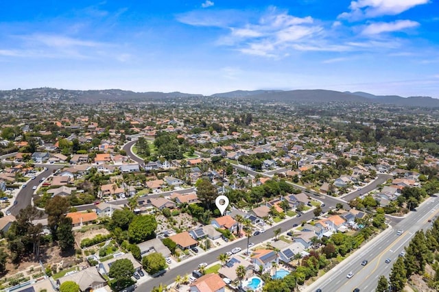 2702 Jacaranda Ave, Carlsbad, CA 92009 - aerial view of property's location featuring mountains and nearby suburban area