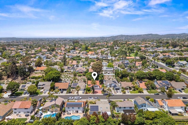 2702 Jacaranda Ave, Carlsbad, CA 92009 - aerial view of property's location featuring nearby suburban area and mountains