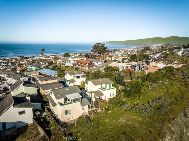 1939 Circle Dr, Cayucos, CA 93430 - aerial overview of property's location with a large body of water and nearby suburban area