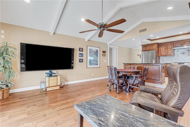 20002 Tomlee Ave, Torrance, CA 90503 - living area featuring ceiling fan, light wood finished floors, and recessed lighting