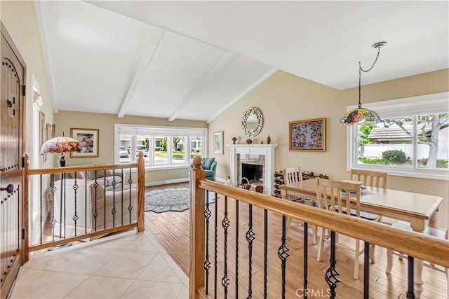 20002 Tomlee Ave, Torrance, CA 90503 - hall with light tile patterned floors and an upstairs landing