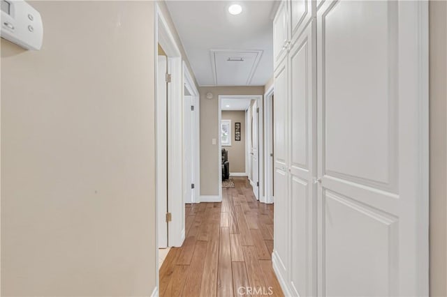 20002 Tomlee Ave, Torrance, CA 90503 - hall featuring attic access and light wood finished floors