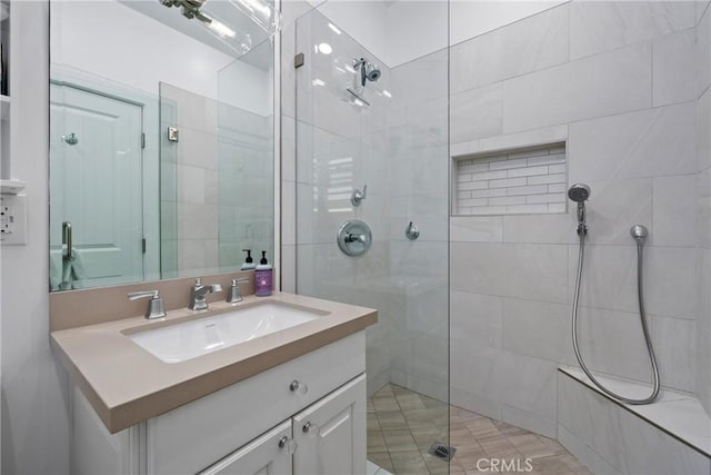 3312 W Oceanfront, Newport Beach, CA 92663 - bathroom with walk in shower and vanity