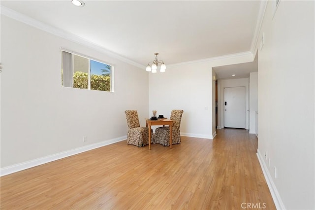 30902 Clubhouse Dr Unit 17A, Laguna Niguel, CA 92677 - living area featuring ornamental molding, a chandelier, light wood-type flooring, an office area, and recessed lighting