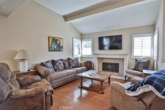 8366 Gabriel Dr Unit D, Rancho Cucamonga, CA 91730 - living room featuring a fireplace and wood finished floors