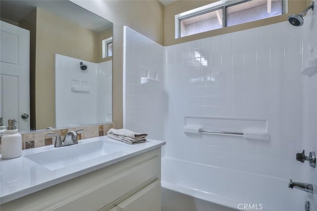 8366 Gabriel Dr Unit D, Rancho Cucamonga, CA 91730 - bathroom featuring vanity and shower / washtub combination