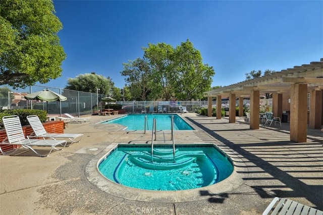 8366 Gabriel Dr Unit D, Rancho Cucamonga, CA 91730 - community pool featuring a patio area and a community hot tub