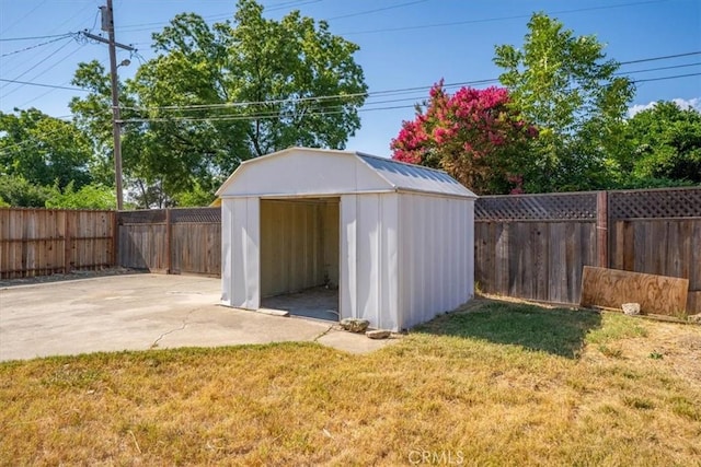 1550 Kaufman Ave, Corning, CA 96021 - view of shed with a fenced backyard