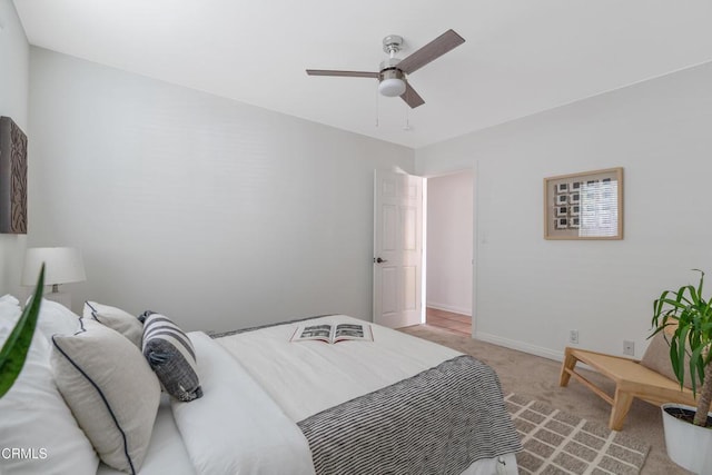 5907 Cantaloupe Ave, Valley Glen, CA 91401 - carpeted bedroom with ceiling fan and baseboards