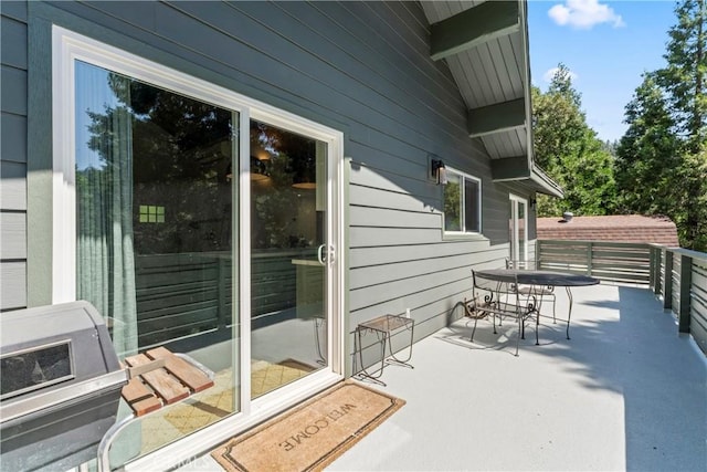 1016 Berne Dr, Crestline, CA 92325 - view of patio featuring outdoor dining area