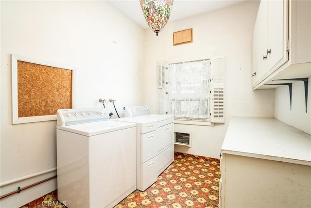 448 Via El Chico, Redondo Beach, CA 90277 - laundry area with cabinet space, washer and clothes dryer, and light floors