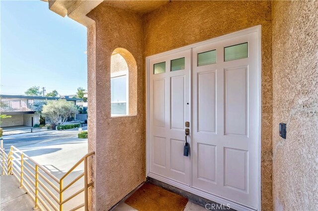 1742 Hanscom Dr, South Pasadena, CA 91030 - doorway to property with stucco siding
