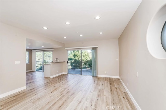 1742 Hanscom Dr, South Pasadena, CA 91030 - unfurnished room featuring light wood-style flooring and recessed lighting