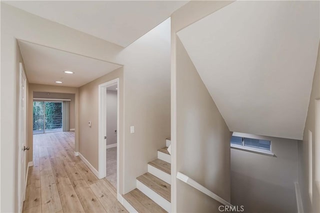 1742 Hanscom Dr, South Pasadena, CA 91030 - stairs featuring wood finished floors and recessed lighting
