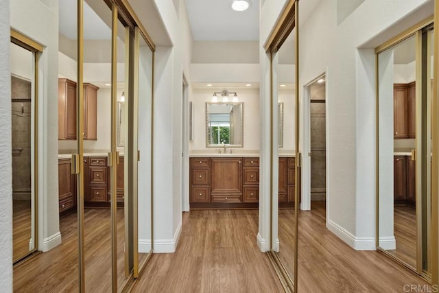 4763 Miletus Way, Oceanside, CA 92056 - corridor with light wood-type flooring