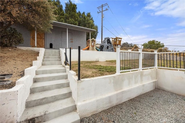 4021 Pikes Peak Dr, Norco, CA 92860 - view of patio / terrace with a playground