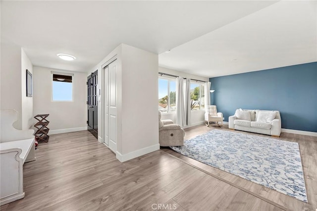 4021 Pikes Peak Dr, Norco, CA 92860 - living room featuring wood finished floors and baseboards