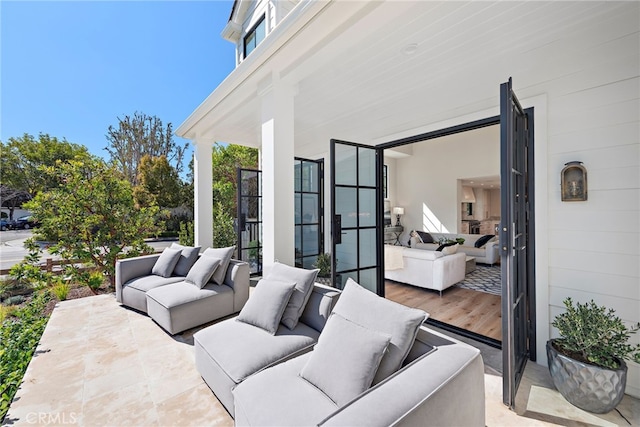 1963 Port Edward Pl, Newport Beach, CA 92660 - view of patio featuring an outdoor living space