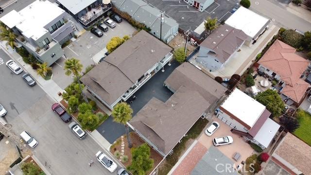 111 Montecito Ave, Pismo Beach, CA 93449 - aerial overview of property's location with nearby suburban area