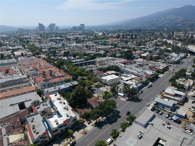 243 N Verdugo Rd, Glendale, CA 91206 - aerial view of property's location featuring mountains and nearby urban area