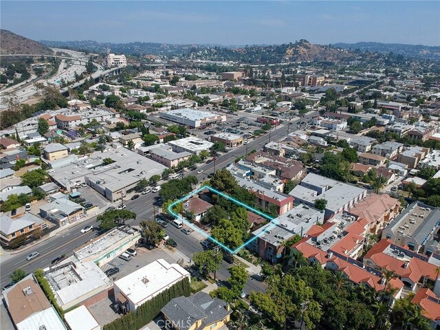 243 N Verdugo Rd, Glendale, CA 91206 - aerial view of property's location with property boundaries highlighted