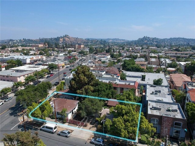 243 N Verdugo Rd, Glendale, CA 91206 - aerial view of property and surrounding area featuring property parcel outlined
