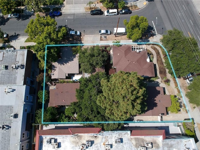 243 N Verdugo Rd, Glendale, CA 91206 - aerial view of property's location featuring property boundaries highlighted