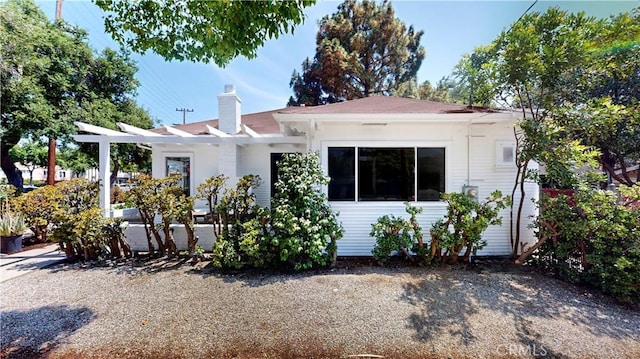 243 N Verdugo Rd, Glendale, CA 91206 - back of house with a chimney