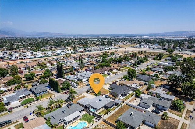 1504 Valaria Dr, Highland, CA 92346 - aerial overview of property's location with nearby suburban area