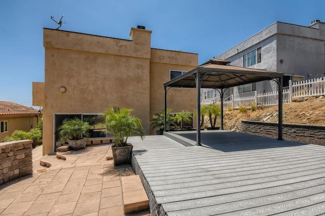 1413 San Miguel Ave, Spring Valley, CA 91977 - view of patio / terrace with a gazebo and a wooden deck