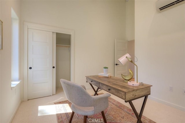 5351 Filbert St, Paradise, CA 95969 - office space featuring a wall mounted AC and light carpet