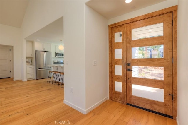 5351 Filbert St, Paradise, CA 95969 - entrance foyer featuring light wood-style flooring and recessed lighting