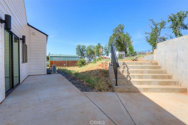 5351 Filbert St, Paradise, CA 95969 - view of patio / terrace featuring stairs