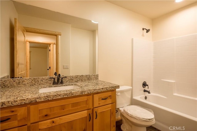 418 Los Angeles Ave, Sugarloaf, CA 92386 - bathroom with vanity and bathtub / shower combination