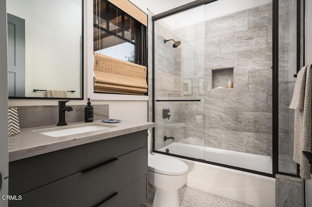 850 Sienna Way, Santa Ynez, CA 93460 - full bath featuring vanity, enclosed tub / shower combo, and tile patterned flooring