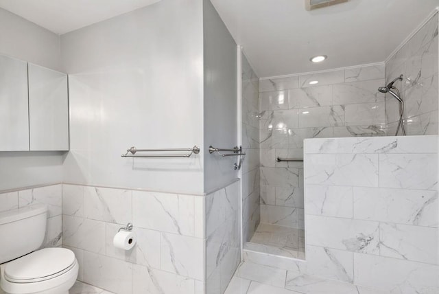 139 Parnassus Cir, Oceanside, CA 92054 - full bathroom with a walk in shower, recessed lighting, and tile walls