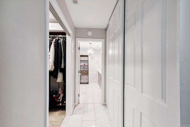 139 Parnassus Cir, Oceanside, CA 92054 - hall featuring a chandelier
