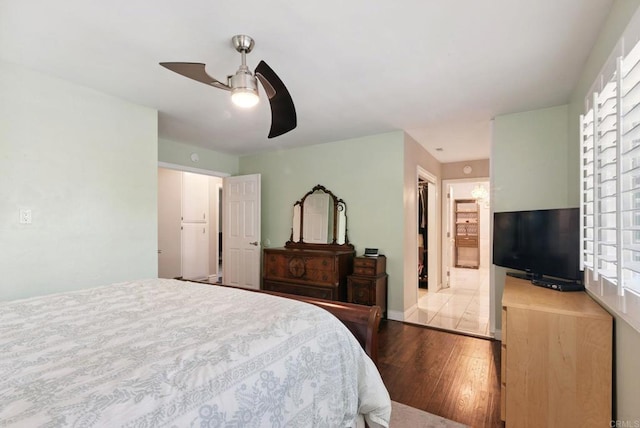 139 Parnassus Cir, Oceanside, CA 92054 - bedroom with wood finished floors and ceiling fan