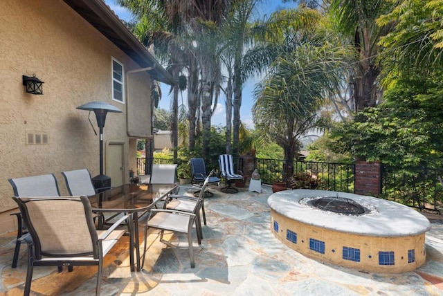 139 Parnassus Cir, Oceanside, CA 92054 - view of patio / terrace with an outdoor fire pit and outdoor dining space