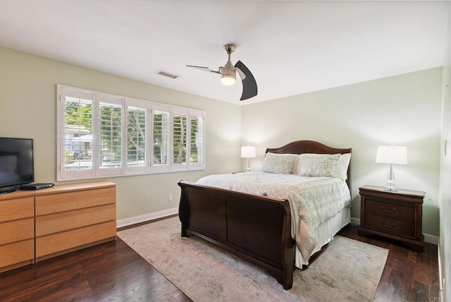 139 Parnassus Cir, Oceanside, CA 92054 - bedroom with dark wood-type flooring and ceiling fan