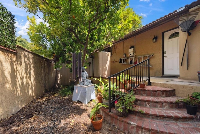 139 Parnassus Cir, Oceanside, CA 92054 - property entrance with stucco siding