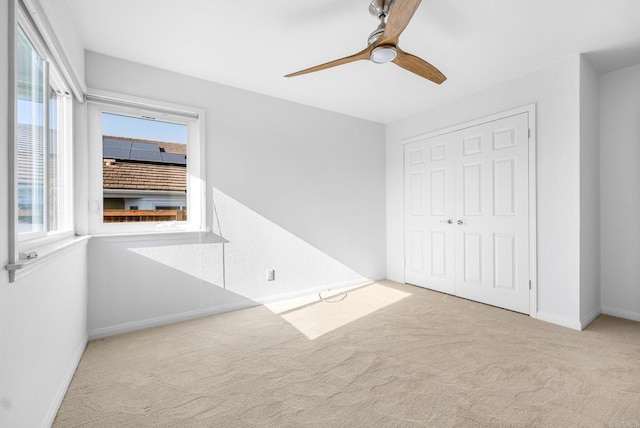 1592 Hawk View Dr, Encinitas, CA 92024 - unfurnished bedroom with carpet flooring, a closet, and ceiling fan