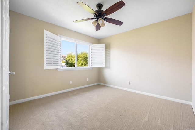 1592 Hawk View Dr, Encinitas, CA 92024 - empty room featuring ceiling fan and carpet flooring