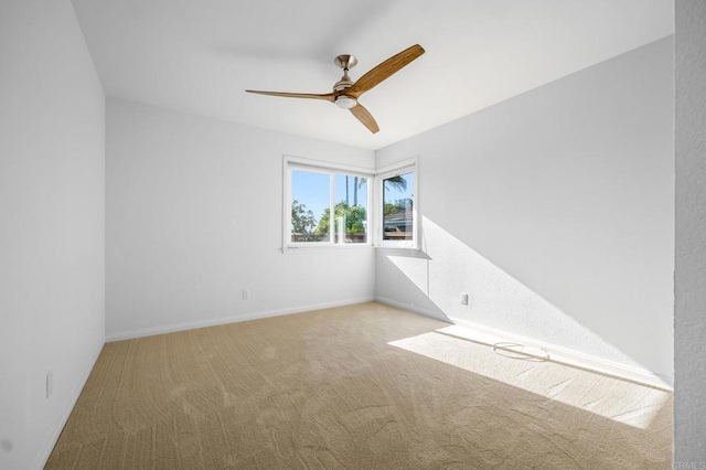 1592 Hawk View Dr, Encinitas, CA 92024 - carpeted empty room featuring ceiling fan and baseboards