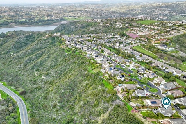 1592 Hawk View Dr, Encinitas, CA 92024 - aerial view of property and surrounding area with nearby suburban area
