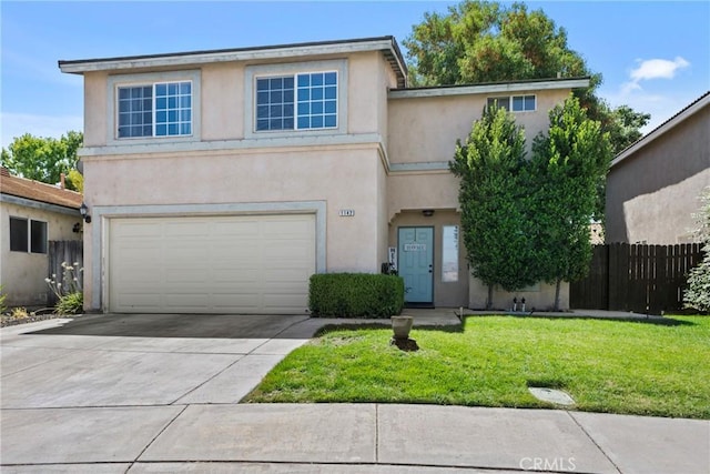 1142 Juniper Ct, San Jacinto, CA 92582 - view of front of property with a garage, stucco siding, and driveway