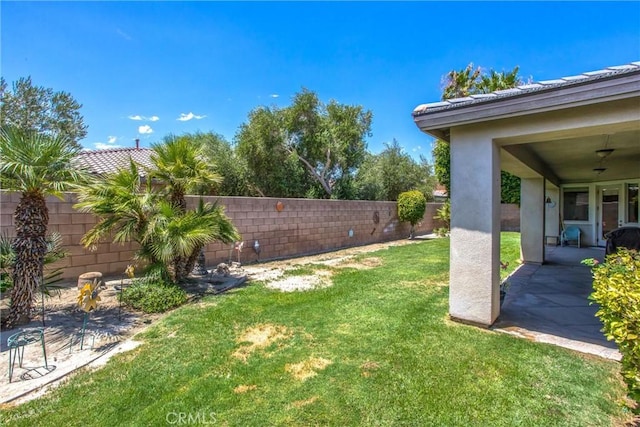 83315 Stagecoach Rd, Indio, CA 92203 - fenced backyard with a patio